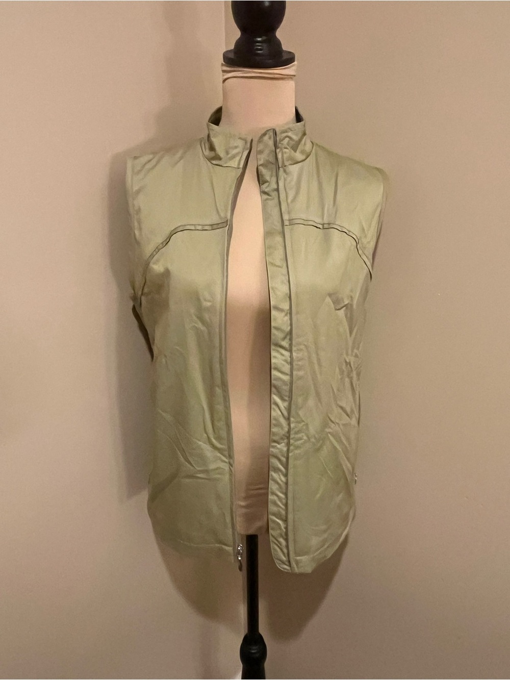 Nike Golf Clima-Fit Light Green Zip Vest, Medium